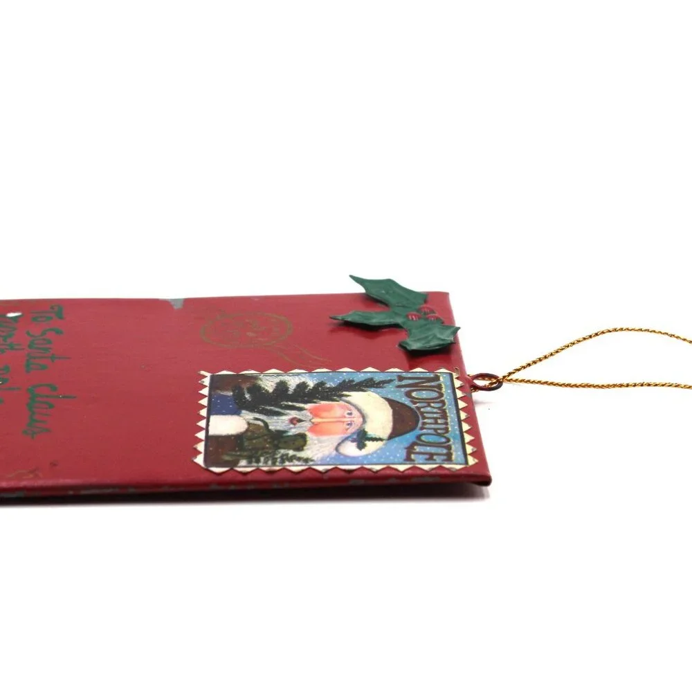 Vintage Metal Letter to Santa North Pole Envelope 4